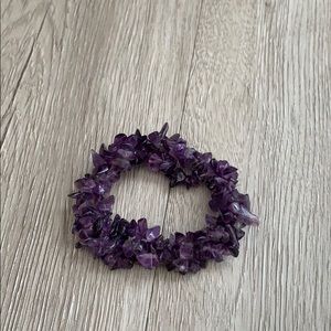 Amethyst stretchy bracelet